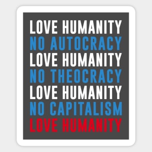 Love Humanity Sticker